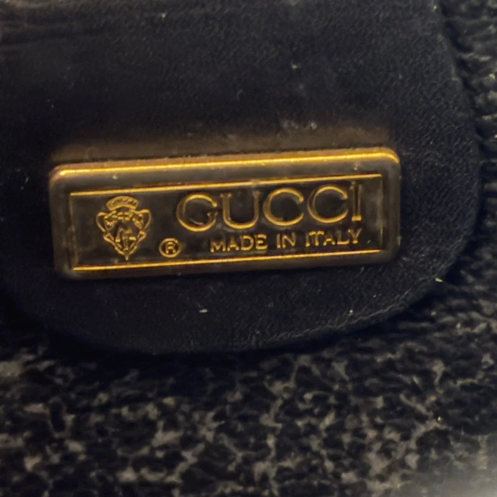 Authentic Vintage 1980s Gucci GG Mini Monogram Round Canteen Crossbody Bag Purse - Picture 8 of 12